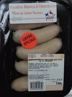 Mängden socker i Boudins blancs à l'ancienne aux noix de St Jacques