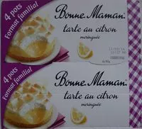 Mängden socker i Tarte au citron meringuée