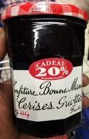 Mängden socker i Confiture cerises griottes 370g+20%gr