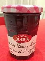 Mängden socker i Confiture fraise et groseilles