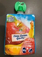 Mängden socker i Dessert Fruitier Pomme Banane Fraise