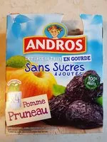 Mängden socker i Gourde Pomme Pruneau sans sucre ajoutés