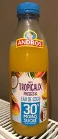 Mängden socker i Fruits tropicaux préssés & eau de coco