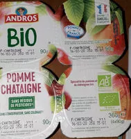 Mängden socker i Pomme châtaigne Bio