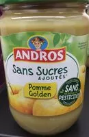Mängden socker i Purée de pommes golden sans sucres ajoutés