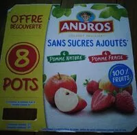 Mängden socker i Compote POMME FRAISE