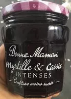 Mängden socker i Confiture myrtille et cassis intenses