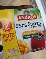 Mängden socker i Dessert fruité Andros