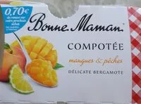 Mängden socker i Compotée Mangue et Pêche Délicate Bergamote