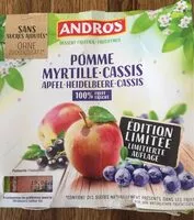 Mängden socker i Compote pomme myrtille cassis