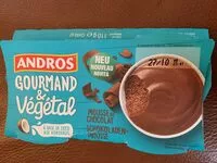 Mängden socker i Mousse au chocolat gourmand et végétal