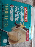 Mängden socker i Semoule au lait de coco à la vanille de Madagascar