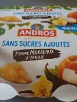 Mängden socker i Andros compote pommes morceaux et vanille