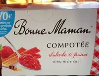 Mängden socker i Compotée rhubarbe & fraises🍓Touche de Miel🍯