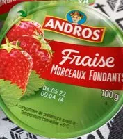 Mängden socker i Fraise morceaux fondants