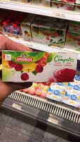 Mängden socker i Andros Les compotes Pomme Framboise