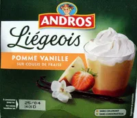 Mängden socker i Liégeois Pomme Vanille sur Coulis de Fraise