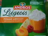 Mängden socker i Liégeois Pomme Abricot sur Coulis de Framboise