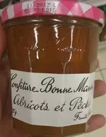 Mängden socker i Bonne Maman - Apricot and Peach French Jam, 13oz (370g) Jar