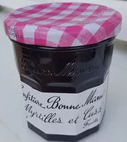 Mängden socker i Confiture Myrtilles et Cassis