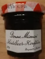 Mängden socker i Heidelbeer-Konfitüre