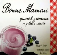 Mängden socker i Yaourt crémeux Myrtille Cassis
