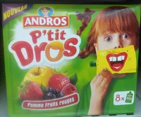 Mängden socker i P'tit Dros Pomme Fruits rouges