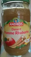 Mängden socker i Compote Pomme Rhubarbe