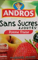 Mängden socker i Dessert fruitier Sans Sucres Ajoutés, Pomme Fraise