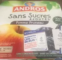 Mängden socker i Dessert fruité sans sucres ajoutés pomme pruneau