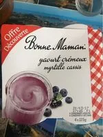 Mängden socker i Yaourt Crémeux Myrtille Cassis