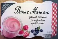 Mängden socker i Yaourt crémeux fraise framboise myrtille cassis