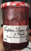 Mängden socker i Confiture bonne maman 4 fruits