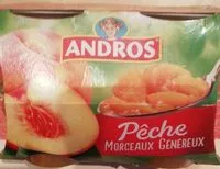 Mängden socker i Pêche morceaux généreux