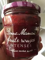 Mängden socker i Confiture fruits rouges intenses