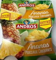 Mängden socker i Morceaux croquants ananas