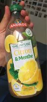 Mängden socker i Andros Thé Citron & Menthe