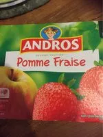 Mängden socker i Dessert fruitier pomme fraise
