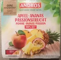 Mängden socker i Compote pomme-ananas-passion