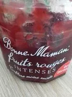 Mängden socker i Confiture fruits rouges intenses