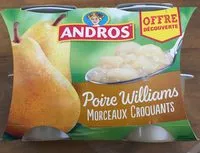Mängden socker i Poire williams morceaux croquants