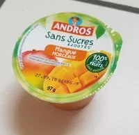 Mängden socker i Mangue morceaux sans sucres ajoutés