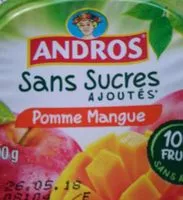 Mängden socker i Compote pomme mangue