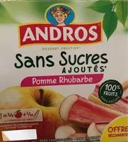 Mängden socker i Compote pomme rhubarbe