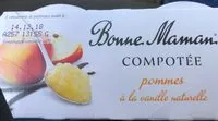 Mängden socker i Compotée pommes à la vanille naturelle