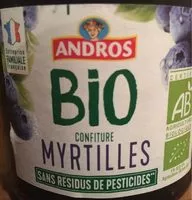 Mängden socker i Confiture myrtilles