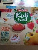 Mängden socker i Kidi fruit - Pomme Fraise