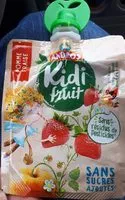Mängden socker i Kidi fruit - compotes pommes et fraises sans sucre ajoutés
