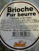 Mängden socker i Brioche pur beurre
