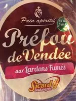 Mängden socker i Préfou de Vendée aux Lardons Fumés